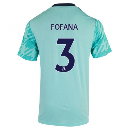 Hombre Fútbol Camiseta Wesley Fofana #3 Verde Claro 2ª Equipación 2021/22 La Camisa Chile