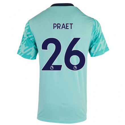 Hombre Fútbol Camiseta Dennis Praet #26 Verde Claro 2ª Equipación 2021/22 La Camisa Chile