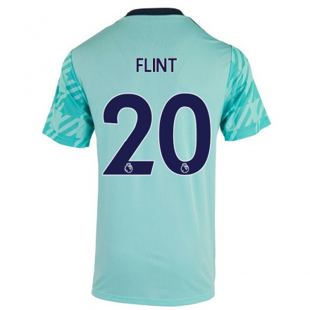 Hombre Fútbol Camiseta Natasha Flint #20 Verde Claro 2ª Equipación 2021/22 La Camisa Chile