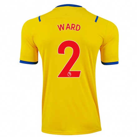 Hombre Fútbol Camiseta Joel Ward #2 Amarillo 2ª Equipación 2021/22 La Camisa Chile