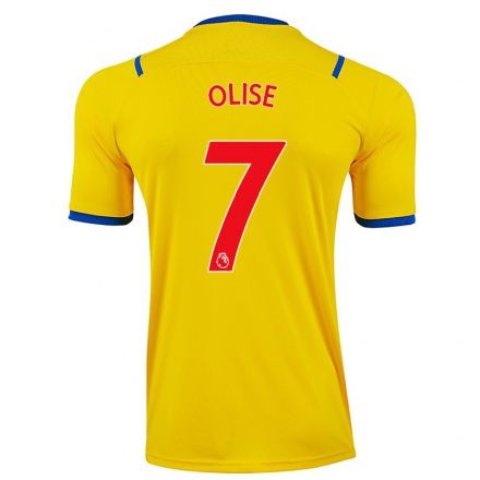 Hombre Fútbol Camiseta Michael Olise #7 Amarillo 2ª Equipación 2021/22 La Camisa Chile