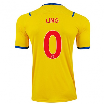 Hombre Fútbol Camiseta Joseph Ling #0 Amarillo 2ª Equipación 2021/22 La Camisa Chile