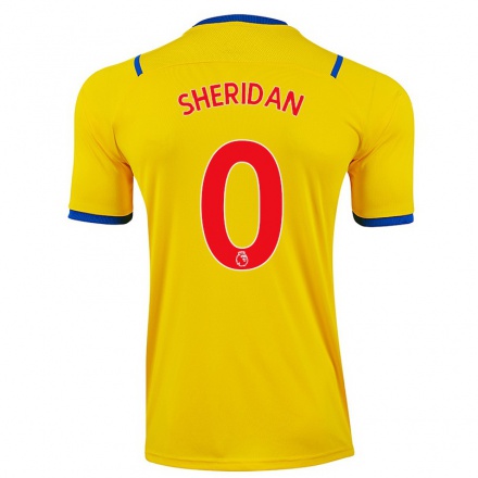 Hombre Fútbol Camiseta Joe Sheridan #0 Amarillo 2ª Equipación 2021/22 La Camisa Chile