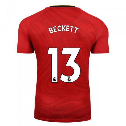 Hombre Fútbol Camiseta Emma Beckett #13 Rojo 2ª Equipación 2021/22 La Camisa Chile