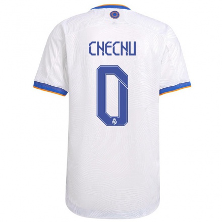 Hombre Fútbol Camiseta Chechu #0 Blanco 1ª Equipación 2021/22 La Camisa Chile