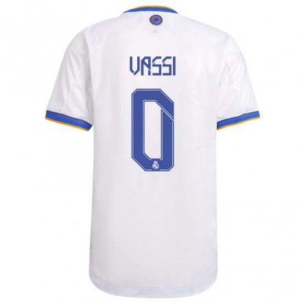 Hombre Fútbol Camiseta Vassi #0 Blanco 1ª Equipación 2021/22 La Camisa Chile