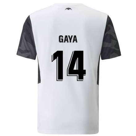 Hombre Fútbol Camiseta Jose Gaya #14 Blanco 1ª Equipación 2021/22 La Camisa Chile