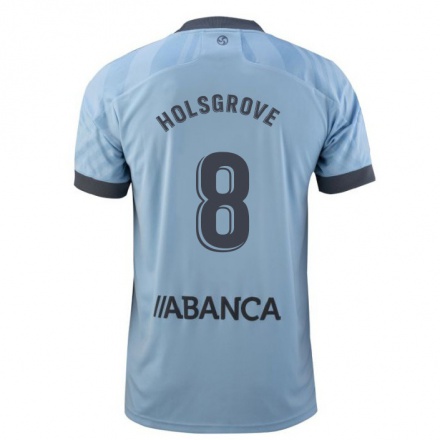 Hombre Fútbol Camiseta Holsgrove #8 Morado Claro 1ª Equipación 2021/22 La Camisa Chile