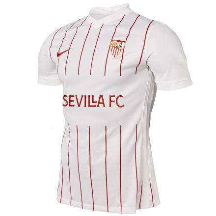 Hombre Fútbol Camiseta Joan #8 Blanco 1ª Equipación 2021/22 La Camisa Chile