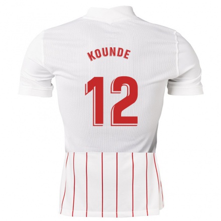 Hombre Fútbol Camiseta Jules Kounde #12 Blanco 1ª Equipación 2021/22 La Camisa Chile