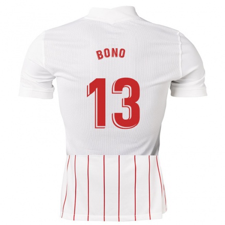 Hombre Fútbol Camiseta Bono #13 Blanco 1ª Equipación 2021/22 La Camisa Chile