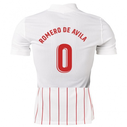 Hombre Fútbol Camiseta Ivan Romero de Avila #0 Blanco 1ª Equipación 2021/22 La Camisa Chile