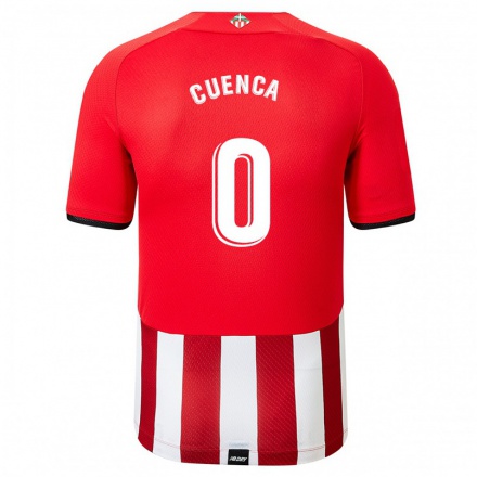 Hombre Fútbol Camiseta Aitor Cuenca #0 Rojo Blanco 1ª Equipación 2021/22 La Camisa Chile