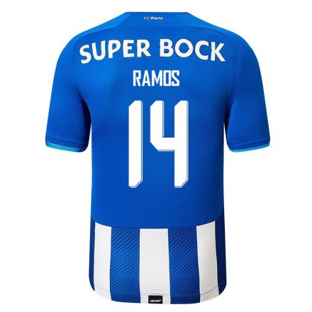 Hombre Fútbol Camiseta Claudio Ramos #14 Azul Real 1ª Equipación 2021/22 La Camisa Chile