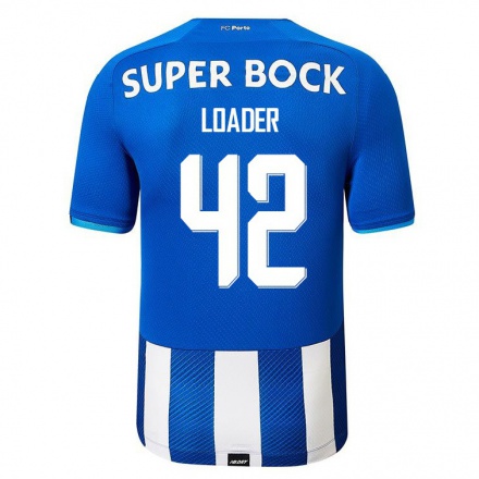 Hombre Fútbol Camiseta Danny Loader #42 Azul Real 1ª Equipación 2021/22 La Camisa Chile