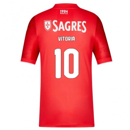Hombre Fútbol Camiseta Ana Vitoria #10 Rojo 1ª Equipación 2021/22 La Camisa Chile