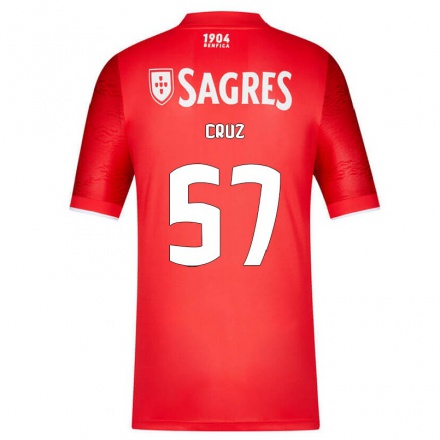 Hombre Fútbol Camiseta Sandro Cruz #57 Rojo 1ª Equipación 2021/22 La Camisa Chile
