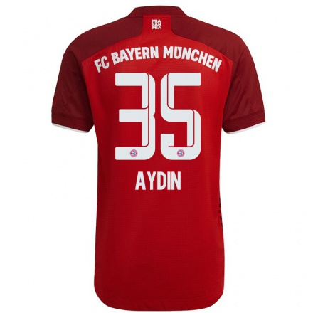 Hombre Fútbol Camiseta Eyup Aydin #35 Rojo Oscuro 1ª Equipación 2021/22 La Camisa Chile