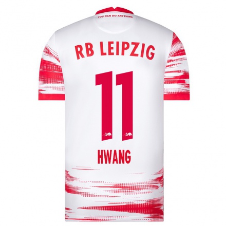 Hombre Fútbol Camiseta Hee-chan Hwang #11 Rojo Blanco 1ª Equipación 2021/22 La Camisa Chile