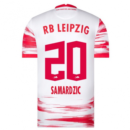 Hombre Fútbol Camiseta Lazar Samardzic #20 Rojo Blanco 1ª Equipación 2021/22 La Camisa Chile