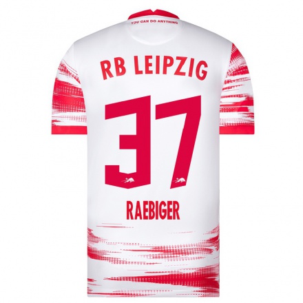 Hombre Fútbol Camiseta Sidney Raebiger #37 Rojo Blanco 1ª Equipación 2021/22 La Camisa Chile