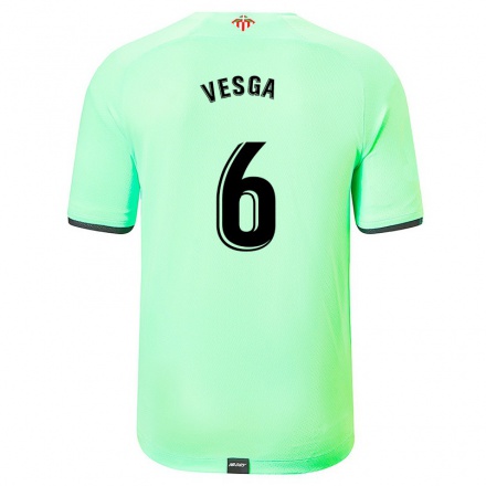 Hombre Fútbol Camiseta Mikel Vesga #6 Verde Claro 2ª Equipación 2021/22 La Camisa Chile