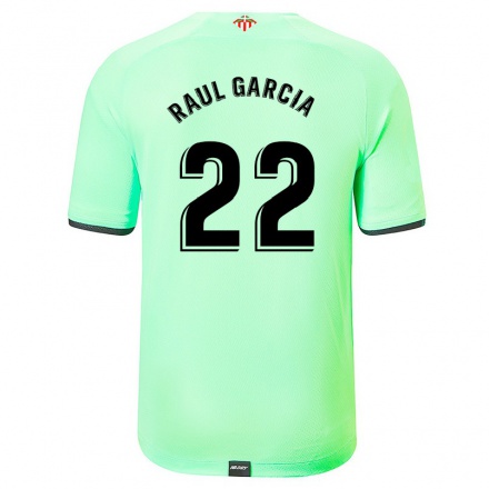 Hombre Fútbol Camiseta Raul Garcia #22 Verde Claro 2ª Equipación 2021/22 La Camisa Chile
