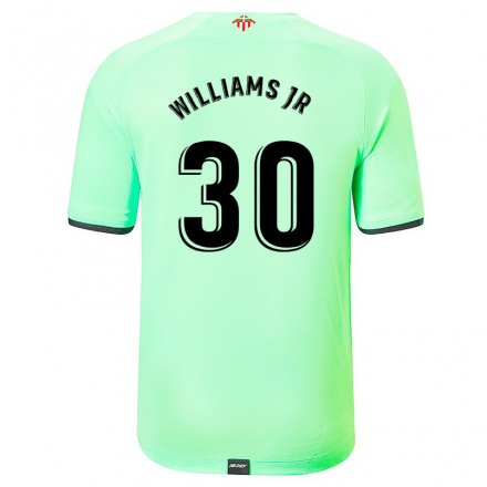 Hombre Fútbol Camiseta Nico Williams #30 Verde Claro 2ª Equipación 2021/22 La Camisa Chile