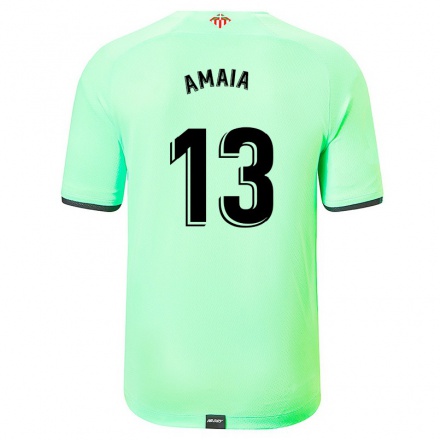 Hombre Fútbol Camiseta Amaia #13 Verde Claro 2ª Equipación 2021/22 La Camisa Chile