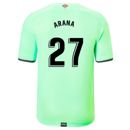 Hombre Fútbol Camiseta Ainhize Arana #27 Verde Claro 2ª Equipación 2021/22 La Camisa Chile