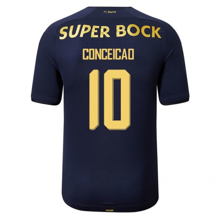 Hombre Fútbol Camiseta Francisco Conceicao #10 Azul Marino 2ª Equipación 2021/22 La Camisa Chile