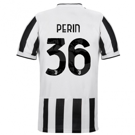 Hombre Fútbol Camiseta Mattia Perin #36 Blanco Negro 1ª Equipación 2021/22 La Camisa Chile