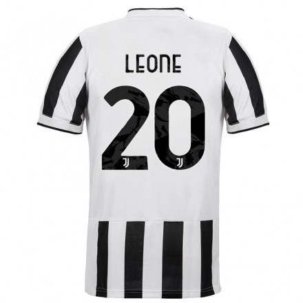 Hombre Fútbol Camiseta Giuseppe Leone #20 Blanco Negro 1ª Equipación 2021/22 La Camisa Chile
