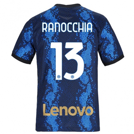 Hombre Fútbol Camiseta Andrea Ranocchia #13 Azul Oscuro 1ª Equipación 2021/22 La Camisa Chile