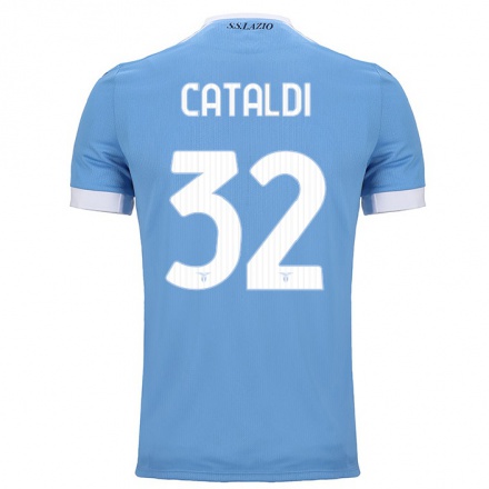 Hombre Fútbol Camiseta Danilo Cataldi #32 Azul 1ª Equipación 2021/22 La Camisa Chile