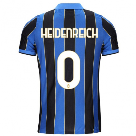 Hombre Fútbol Camiseta David Heidenreich #0 Azul Negro 1ª Equipación 2021/22 La Camisa Chile