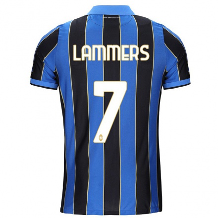 Hombre Fútbol Camiseta Sam Lammers #7 Azul Negro 1ª Equipación 2021/22 La Camisa Chile