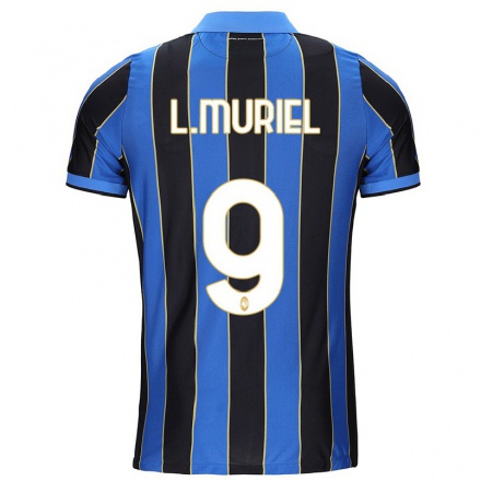 Hombre Fútbol Camiseta Luis Muriel #9 Azul Negro 1ª Equipación 2021/22 La Camisa Chile