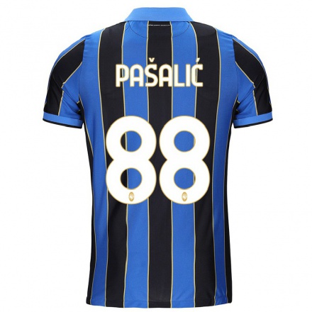 Hombre Fútbol Camiseta Mario Pasalic #88 Azul Negro 1ª Equipación 2021/22 La Camisa Chile