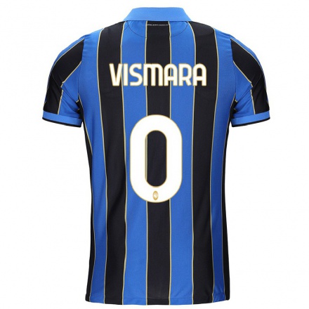 Hombre Fútbol Camiseta Paolo Vismara #0 Azul Negro 1ª Equipación 2021/22 La Camisa Chile