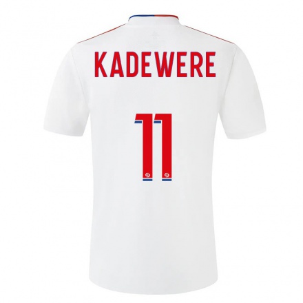 Hombre Fútbol Camiseta Tino Kadewere #11 Blanco 1ª Equipación 2021/22 La Camisa Chile