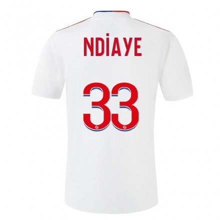 Hombre Fútbol Camiseta Abdoulaye Ndiaye #33 Blanco 1ª Equipación 2021/22 La Camisa Chile