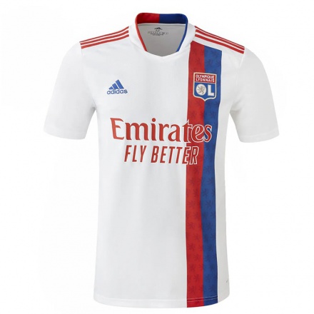Hombre Fútbol Camiseta Amandine Henry #6 Blanco 1ª Equipación 2021/22 La Camisa Chile