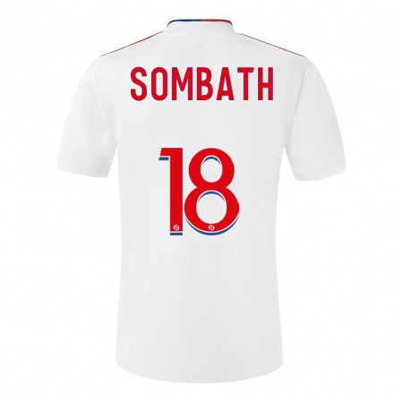 Hombre Fútbol Camiseta Alice Sombath #18 Blanco 1ª Equipación 2021/22 La Camisa Chile