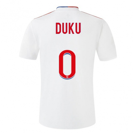 Hombre Fútbol Camiseta Modeste Duku #0 Blanco 1ª Equipación 2021/22 La Camisa Chile