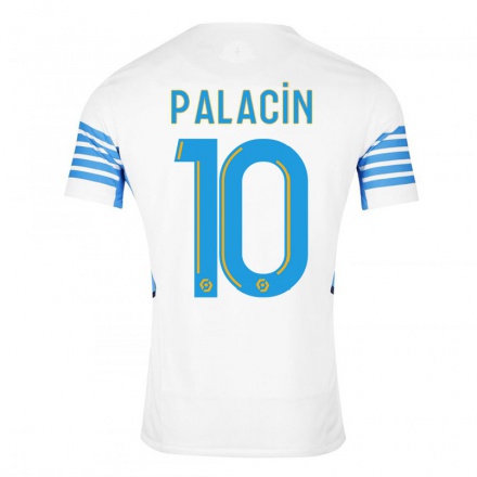 Hombre Fútbol Camiseta Sara Palacin #10 Blanco 1ª Equipación 2021/22 La Camisa Chile
