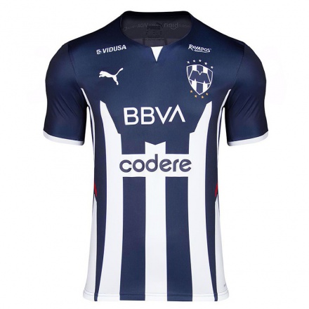 Hombre Fútbol Camiseta Jesus Gallardo #17 Azul Marino 1ª Equipación 2021/22 La Camisa Chile