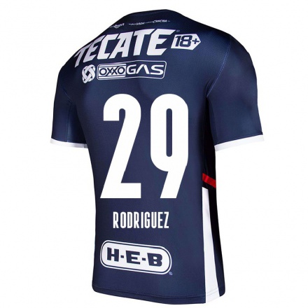 Hombre Fútbol Camiseta Carlos Rodriguez #29 Azul Marino 1ª Equipación 2021/22 La Camisa Chile