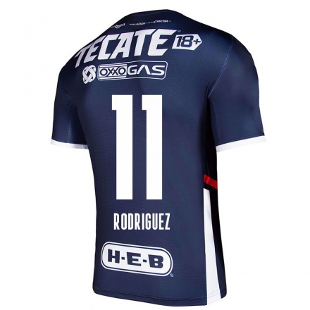 Hombre Fútbol Camiseta Lizette Rodriguez #11 Azul Marino 1ª Equipación 2021/22 La Camisa Chile