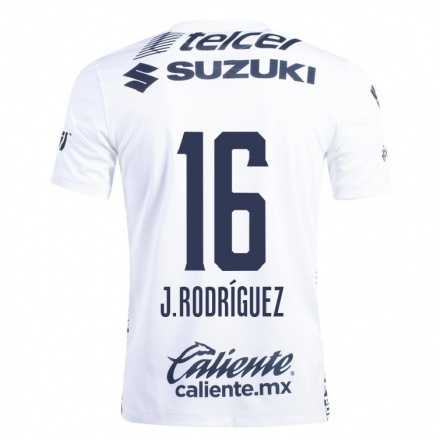 Hombre Fútbol Camiseta Jero Rodriguez #16 Blanco 1ª Equipación 2021/22 La Camisa Chile